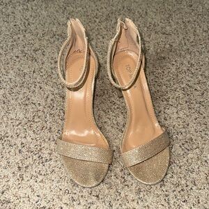 Top Moda Gold Heels